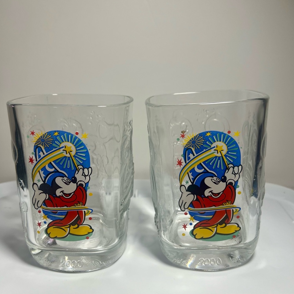 Disney Mickey Mouse Glass Tumblers - Clear
